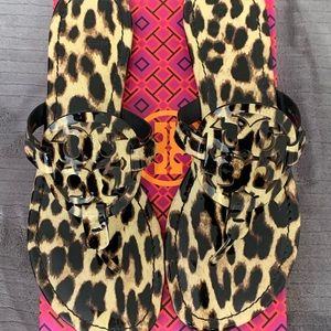 Tory Burch Leopard Miller Sandals